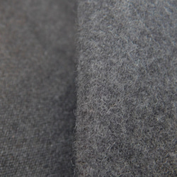 裏起毛であったか☆コットンモールスキンのワイドパンツ・チャコールグレー 2枚目の画像