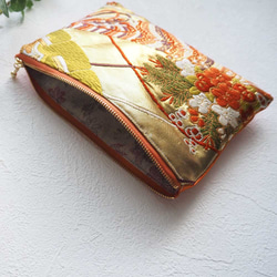 京都の伝統を纏う ✧ 西陣織リメイクポーチ 3枚目の画像