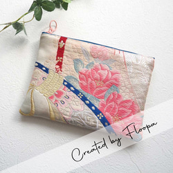 帯地ハンドメイドレディースポーチ