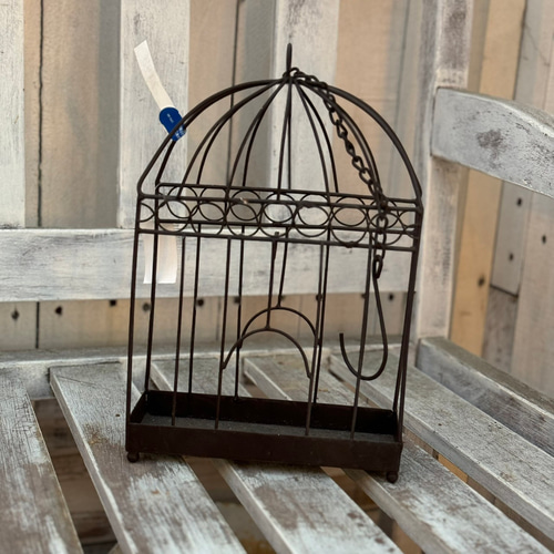 ★アイアン バードケージ クリーム 飾り 置物 インテリア 店舗 什器 飾り ☆アイアン バードケージ クリーム 飾り 置物 インテリア 店舗 什器