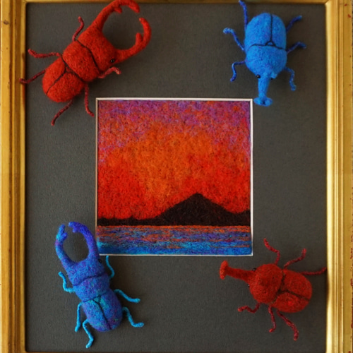 受注制作作品】 錦江町×クリエイター あおの作品 「錦江町の空と海を