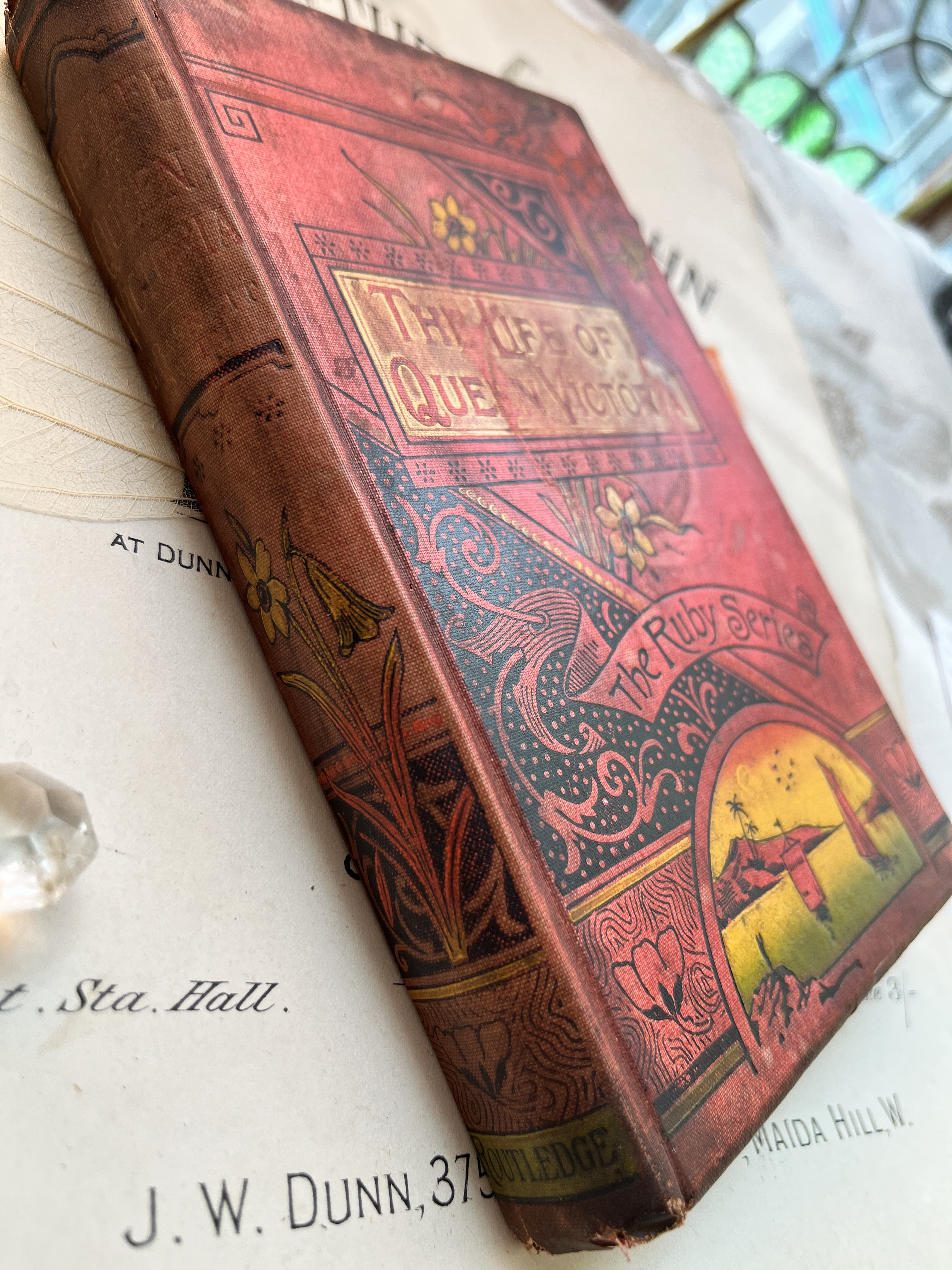 Happy price20%off】英国で出会った♪ アンティーク 古書 1890