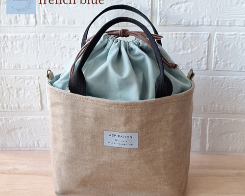 ☆美品☆ファミリ 青デニム ランチバッグ（巾着） レア 廃盤 ce7fb116aa2410c7b8afedb72042dd