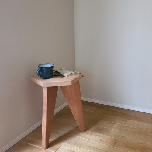 職人仕立ての六角形スツール 椅子 サイドテーブル 花台 ミニテーブル