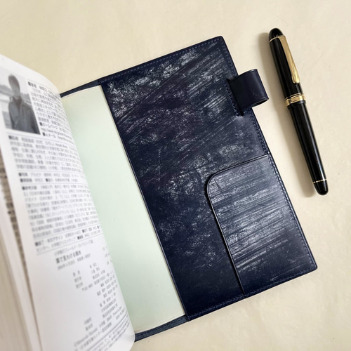 【受注生産】B6手帳カバー　ノートカバー　ブックカバー　ブライドルレザー　手縫い ブライドルレザー】B6 手帳カバー ノートカバー ブックカバー 本革