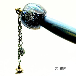 『コラボ作品』福島•ならはの暮らしとクラフトマルシェ【藍染かんざし】※限定販売 4枚目の画像