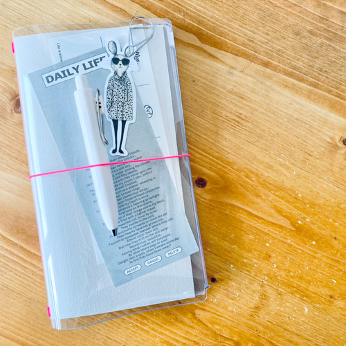 クリアなトラベラーズノート【レギュラーサイズ】LACHIC NOTE 手帳