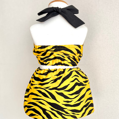 節分 鬼のパンツ 女の子セット 100〜110cm 子供服 Handmade kitten