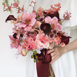 【クリスマスまで限定】美品✨アーティフィシャルフラワー　ブーケ＆ブートニア ホワイト クリスマスブーケ ウェディングブーケ ブートニアセット