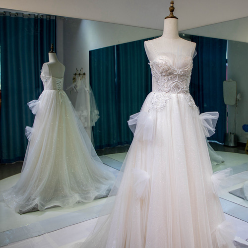 魅惑の花レース セクシー キャミソール カラードレス 贅沢 手縫い