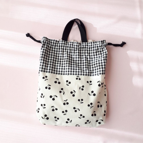 さくらんぼ モノトーン 大人っぽかわいい 入園入学セット レッスン