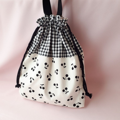 さくらんぼ モノトーン 大人っぽかわいい 入園入学セット レッスン