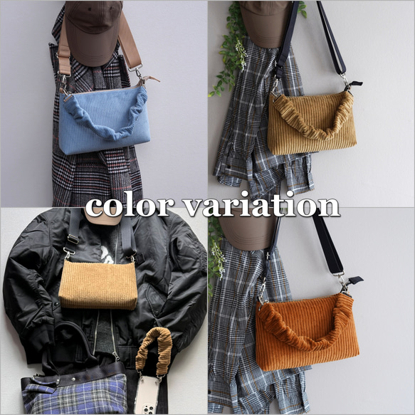 雨の日もおしゃれに♪撥水エコレザー 2way ショルダーバッグ(黒)軽量 ギャザーハンドルバッグ ハンドバッグ 旅行に◎ 16枚目の画像