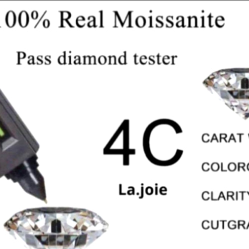 最高品質 Gold【3ct】 モアサナイト 人工ダイヤモンド