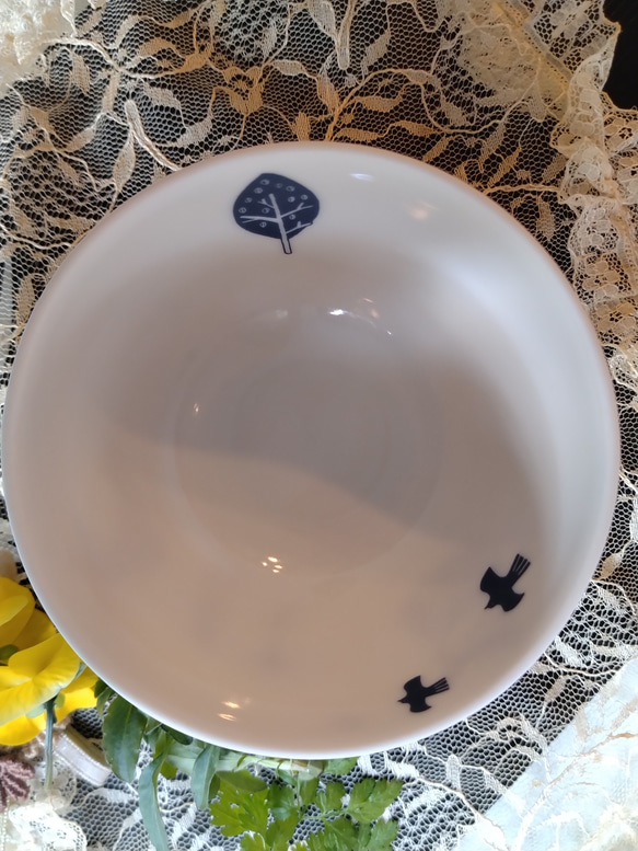 【北欧柄の煎茶カップ＆ソーサー】フクロウ 5枚目の画像