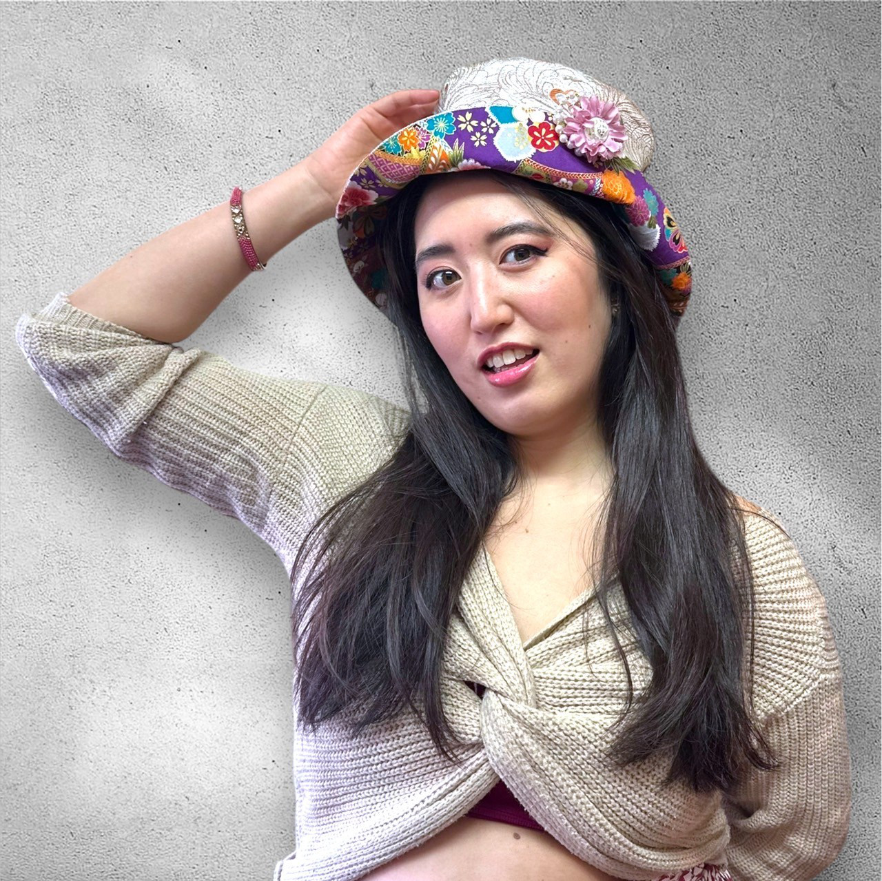 SALE】帽子 ハット レディース リバーシブル 和柄 大正浪漫バケット