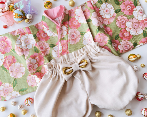 SALE＊ハンドメイド＊ ベビー袴 f728ed55d01b85f40427c275a9f67e