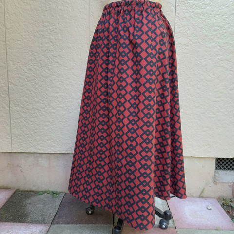 デザイナーズファブリックスカート（吉原つなぎ）