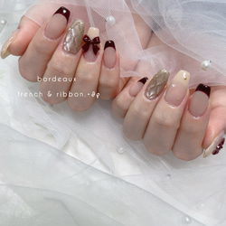 オーダー　ネイルチップ　マグネット　ハート　ホワイトミラー　ワンホン　ガーリー オーダー ネイルチップ マグネット ハート ホワイトミラー