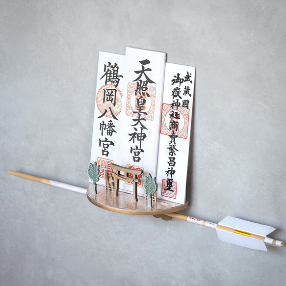 人気作　国産檜のお守り立て/お札立て/神棚　" YUTORII -天雲渡- "  送料無料　お盆　お彼岸　敬老の日 1枚目の画像