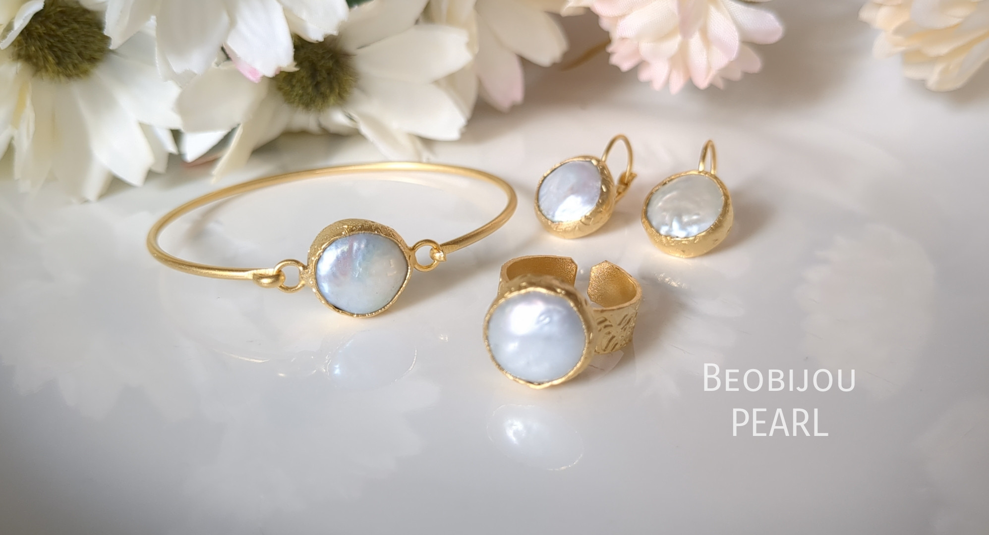 「PEARL」3点セット★世界でひとつの天然石セット 7,500円