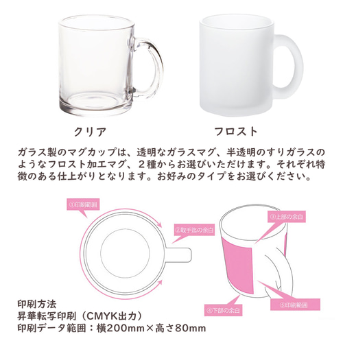 オーダーメイド 写真入りガラスマグカップ 名入れ ペットマグカップ