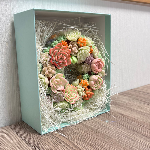 多肉植物　寄せ植え　リース 夏でもカワイイ多肉リース ブログ版Olive&SucculentGarden | フラワー・ガーデニング