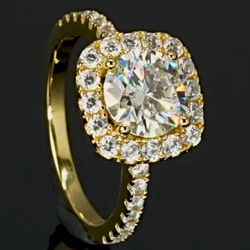 人工ダイヤ モアサナイト ゴールド 4mm ハーフエタニティ 【8.5号】 受注製作 0.3ct×5石 モアサナイト 4mmハーフ エタニティリング