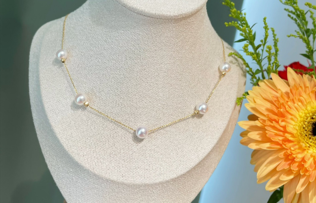 【高級】あこや真珠　2wayネックレスk18
