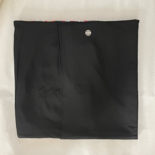 帯リメイク クッションカバー 黒留袖リメイク 45×45 クッション