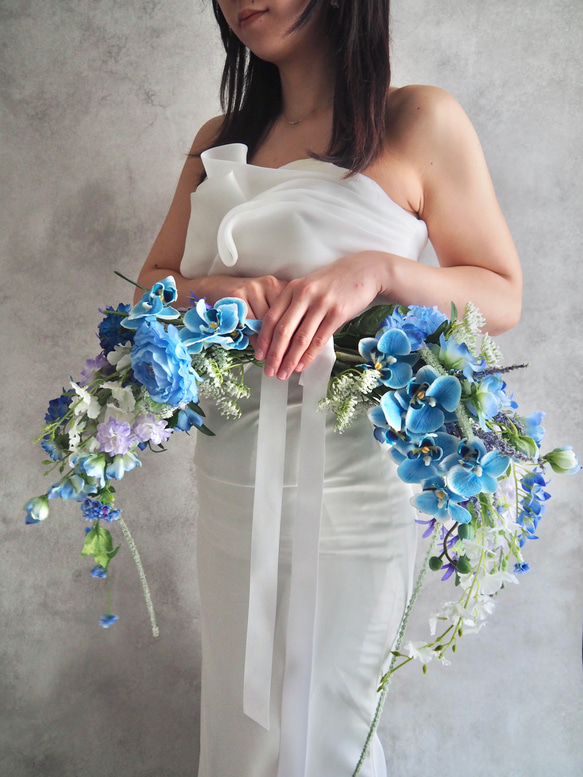 バレリーナブーケ 蘭 アーティフィシャルフラワー 【公式通販】