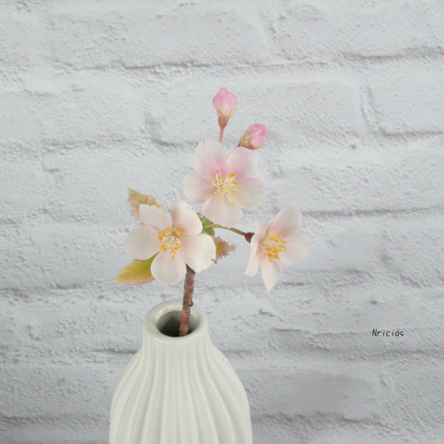 再販）枯れない 桜 ✿クレイフラワー NO.S3-FL2 アートフラワー