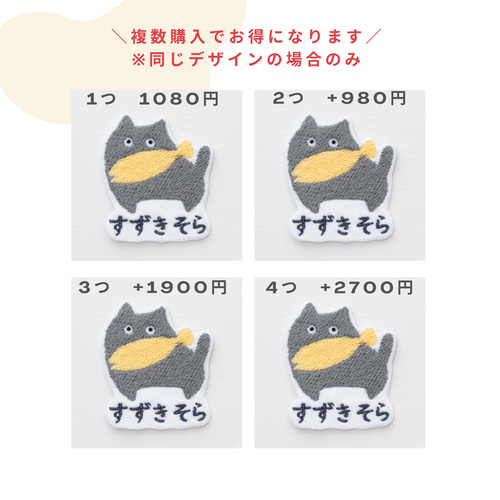 ゆる～い動物のお名前ワッペン アイロン刺繍ワッペン 雑貨・その他