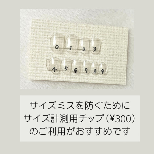 サイズ計測用チップ ネイルチップ（つけ爪） milkyway 通販 18717023