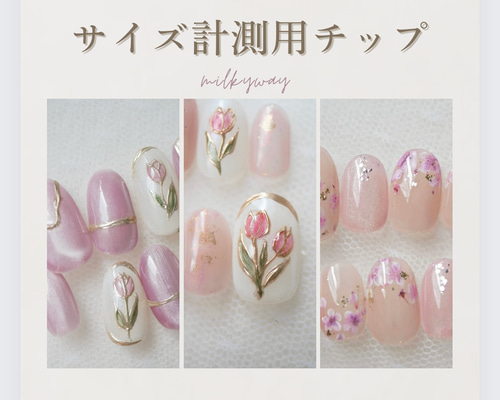 サイズ計測用チップ ネイルチップ（つけ爪） milkyway 通販 18717023