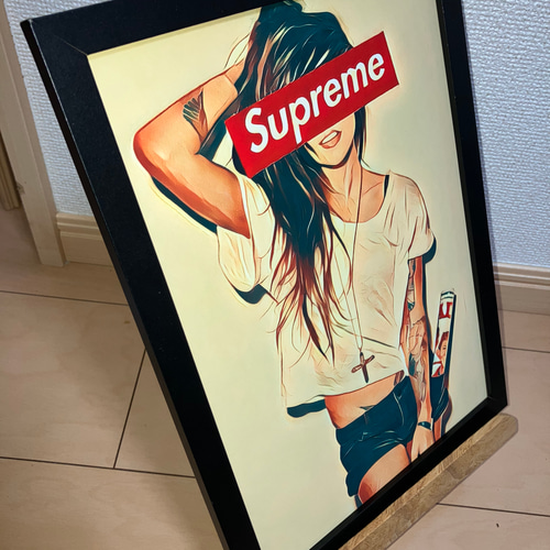 supreme アートポスター SUPREME type☆オマージュアートインテリアポスター＃27☆シュプリーム