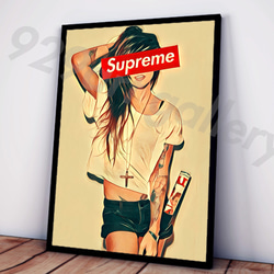 SUPREME type☆オマージュアートインテリアポスター#18☆シュプリーム
