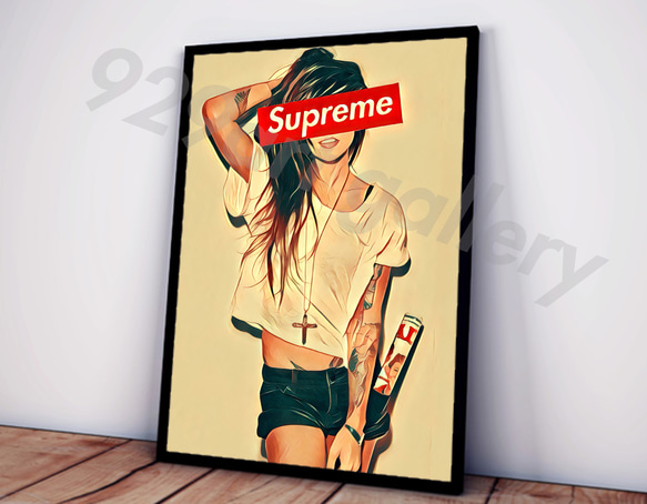 SUPREME type☆オマージュアートインテリアポスター#18☆シュプリーム