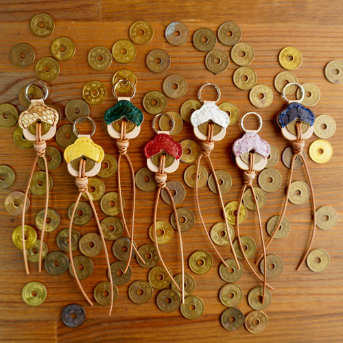 運気爆上げ⤴️2025年の干支【巳年】蛇の革を使った、5円＝ご縁