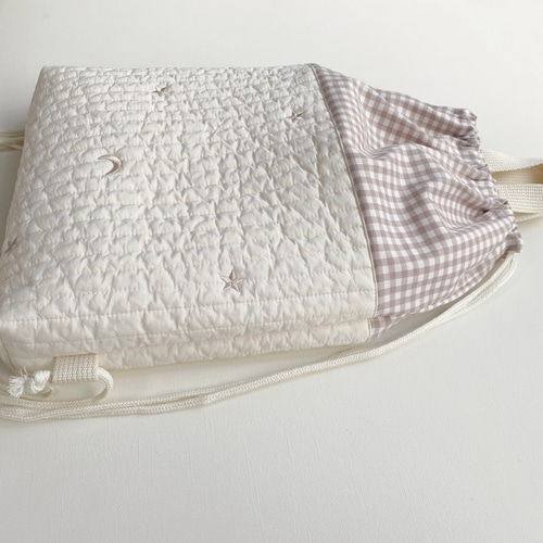 送料無料》 ふわふわヌビ ゴールド 星 月 ヌビ キルティング