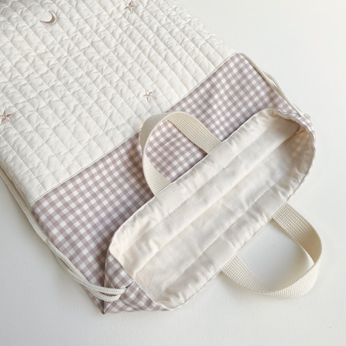 送料無料》 ふわふわヌビ ゴールド 星 月 ヌビ キルティング