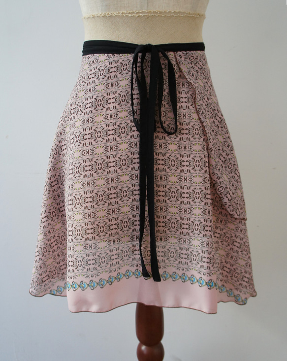 バレエ　ラップスカート[オリーブツリー・ピンク52-121] L159olivepink 2枚目の画像