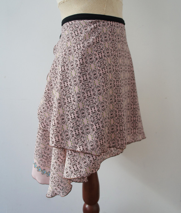 バレエ　ラップスカート[オリーブツリー・ピンク52-121] L159olivepink 1枚目の画像