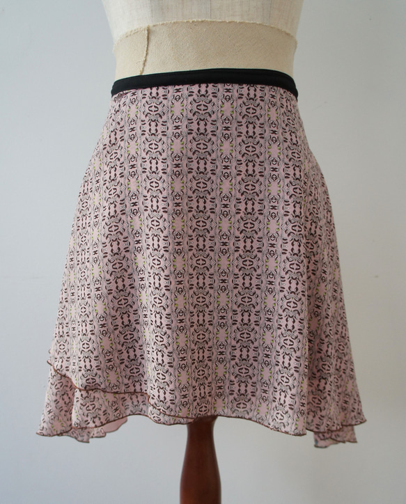 バレエ　ラップスカート[オリーブツリー・ピンク52-121] L159olivepink 6枚目の画像