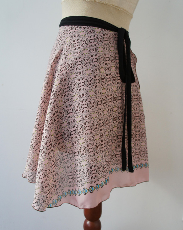 バレエ　ラップスカート[オリーブツリー・ピンク52-121] L159olivepink 5枚目の画像