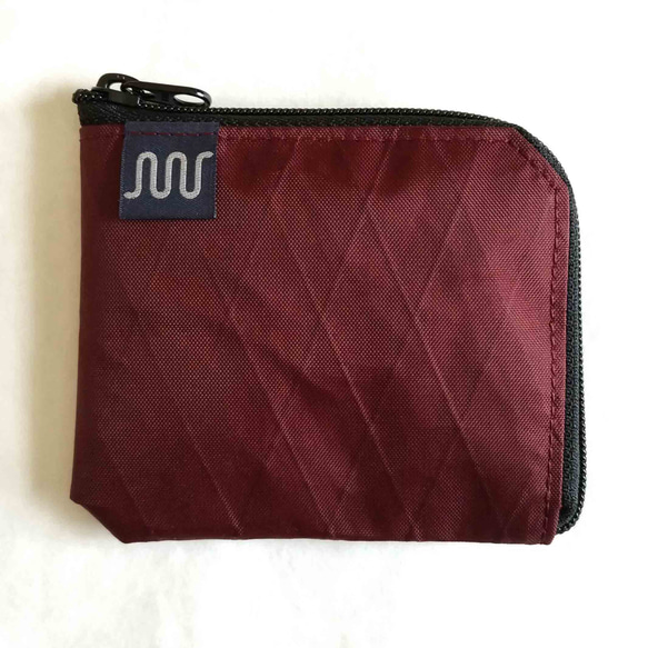 X-Pac L字ファスナーポーチワレット ワイン アウトドア軽量財布