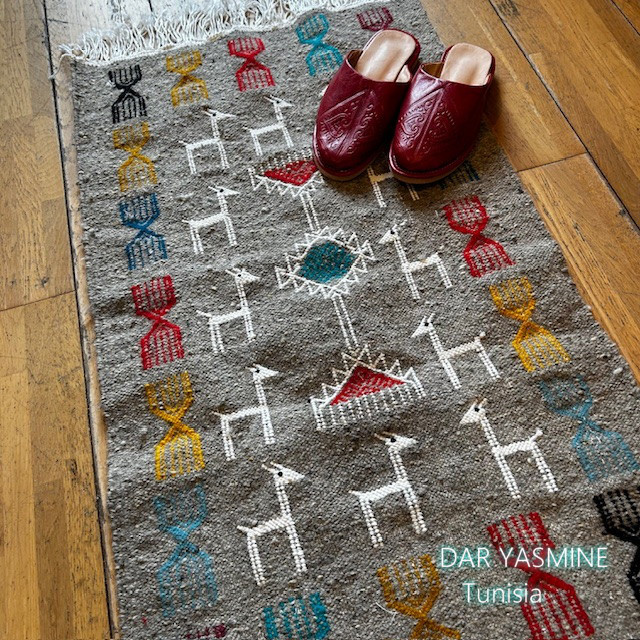 ラグ・マット　お祭り大好き　80×50規格　ガゼル168　約49×84cm