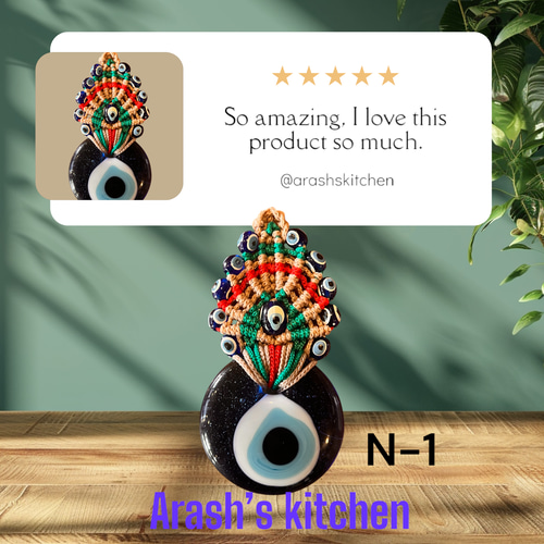 ハンドメイドのナザールボンジュウデコレーション その他アクセサリー