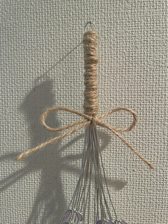 ラベンダーのスワッグ♡︎ワイヤーアート 3枚目の画像