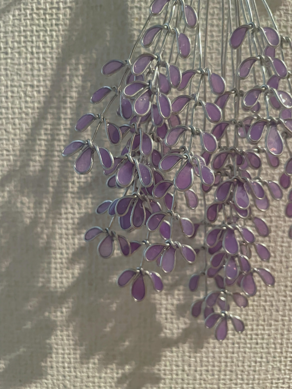 ラベンダーのスワッグ♡︎ワイヤーアート 4枚目の画像